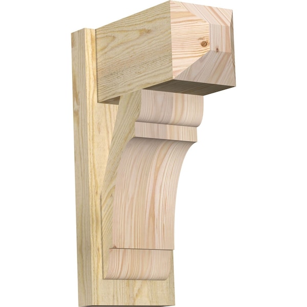Ekena Millwork Olympic Craftsman Rough Sawn Outlooker, Douglas Fir, 8"W x 14"D x 22"H OUT08X14X22OLY04RDF - main